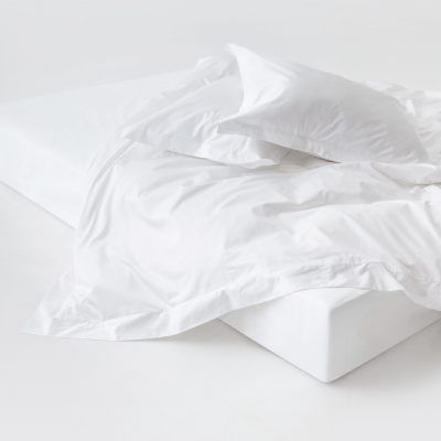 Essential White Fitted Sheet Luxe Cotton Sateen Bundle