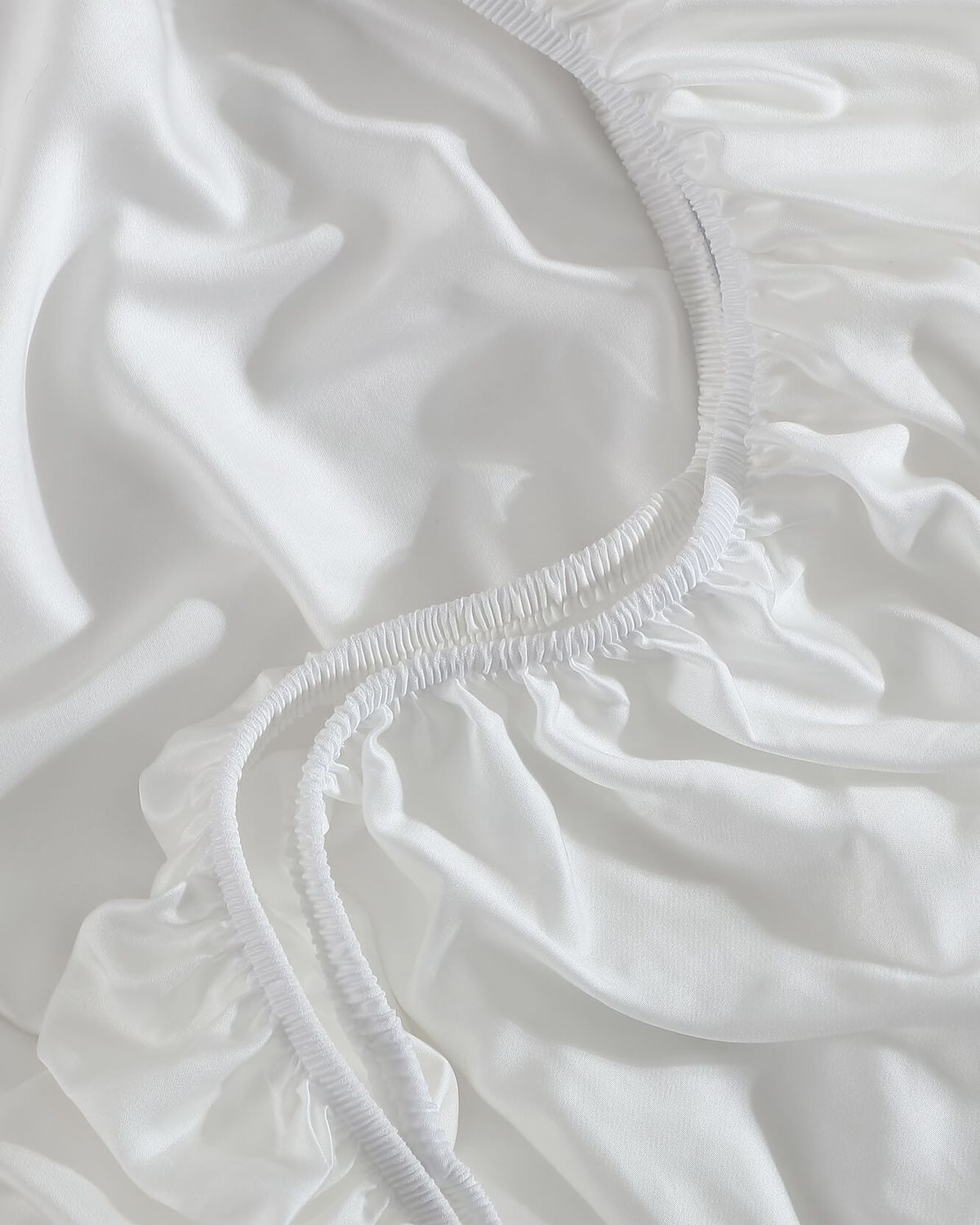 Essential White Fitted Sheet Luxe Cotton Sateen Bundle