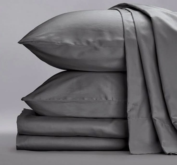 Essential Dark Grey Fitted Sheet Luxe Cotton Sateen Bundle