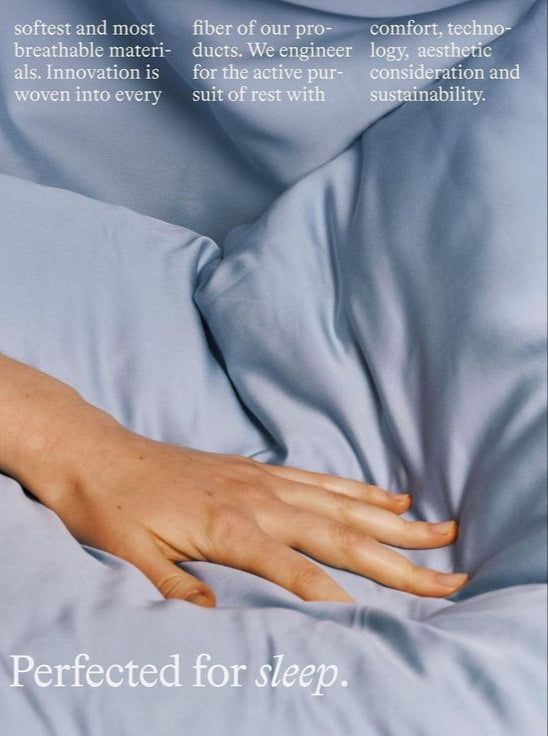 Essential Light Blue Fitted Sheet Luxe Cotton Sateen Bundle