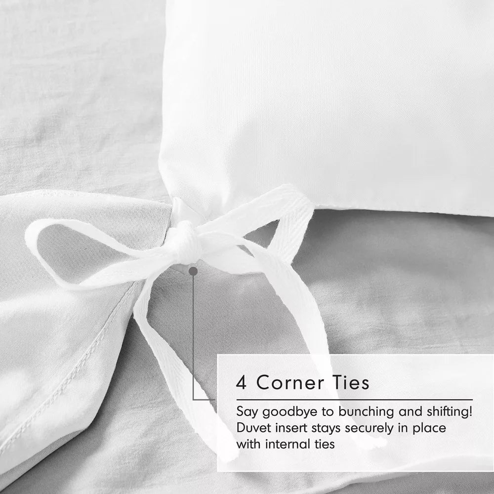 Dual Light Grey Luxe Cotton Sateen Bundle
