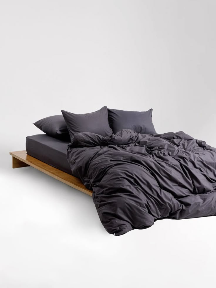 Dark Grey Luxe Cotton Sateen Bundle