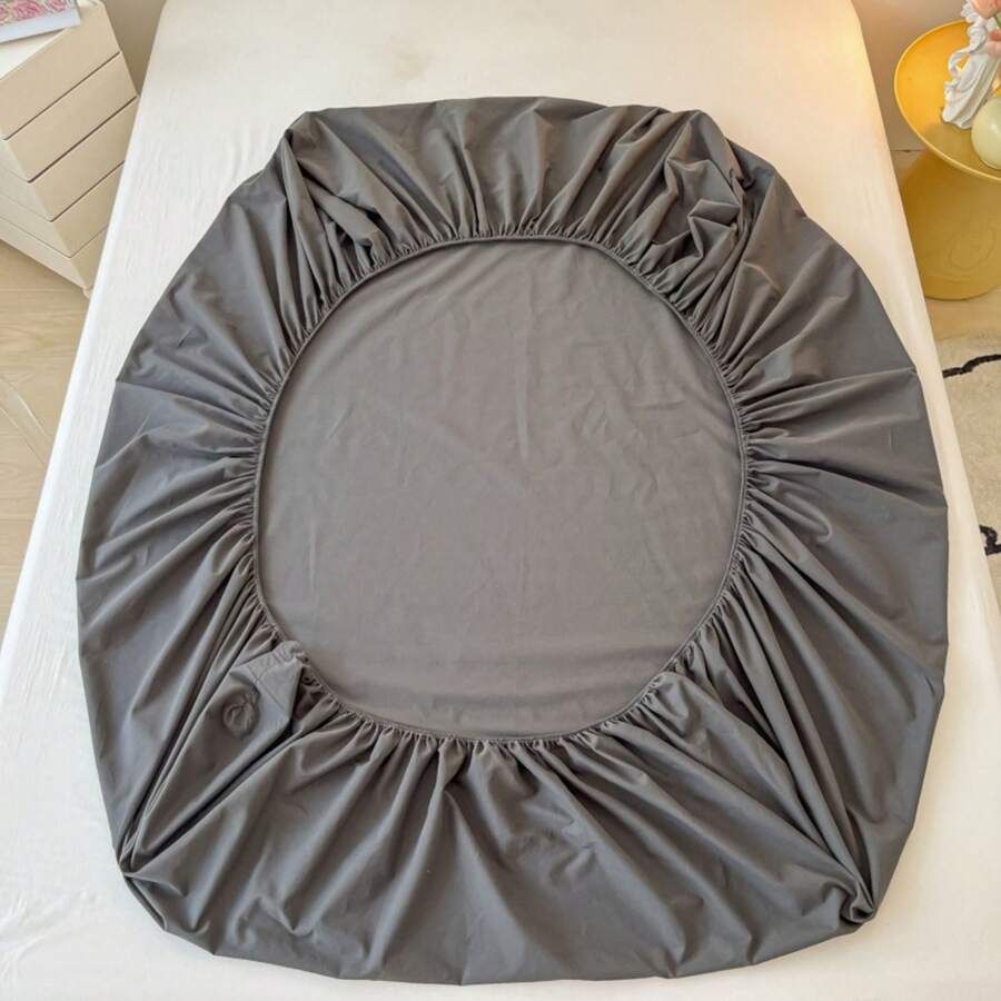 Essential Dark Grey Fitted Sheet Luxe Cotton Sateen Bundle