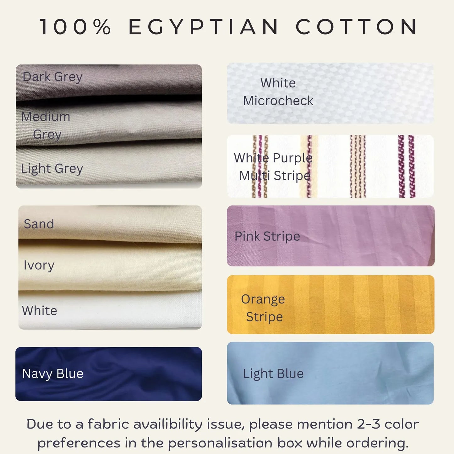 RV Bedding Luxe 400TC Egyptian Cotton Sateen Bundle
