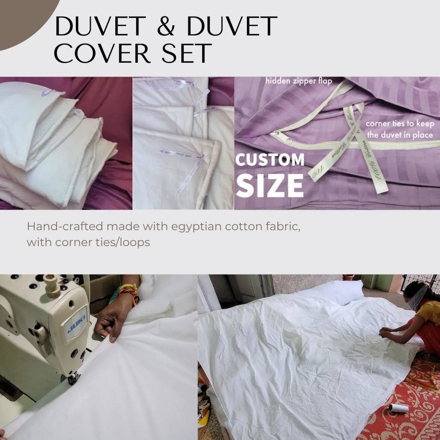 RV Bedding Luxe 400TC Egyptian Cotton Sateen Bundle