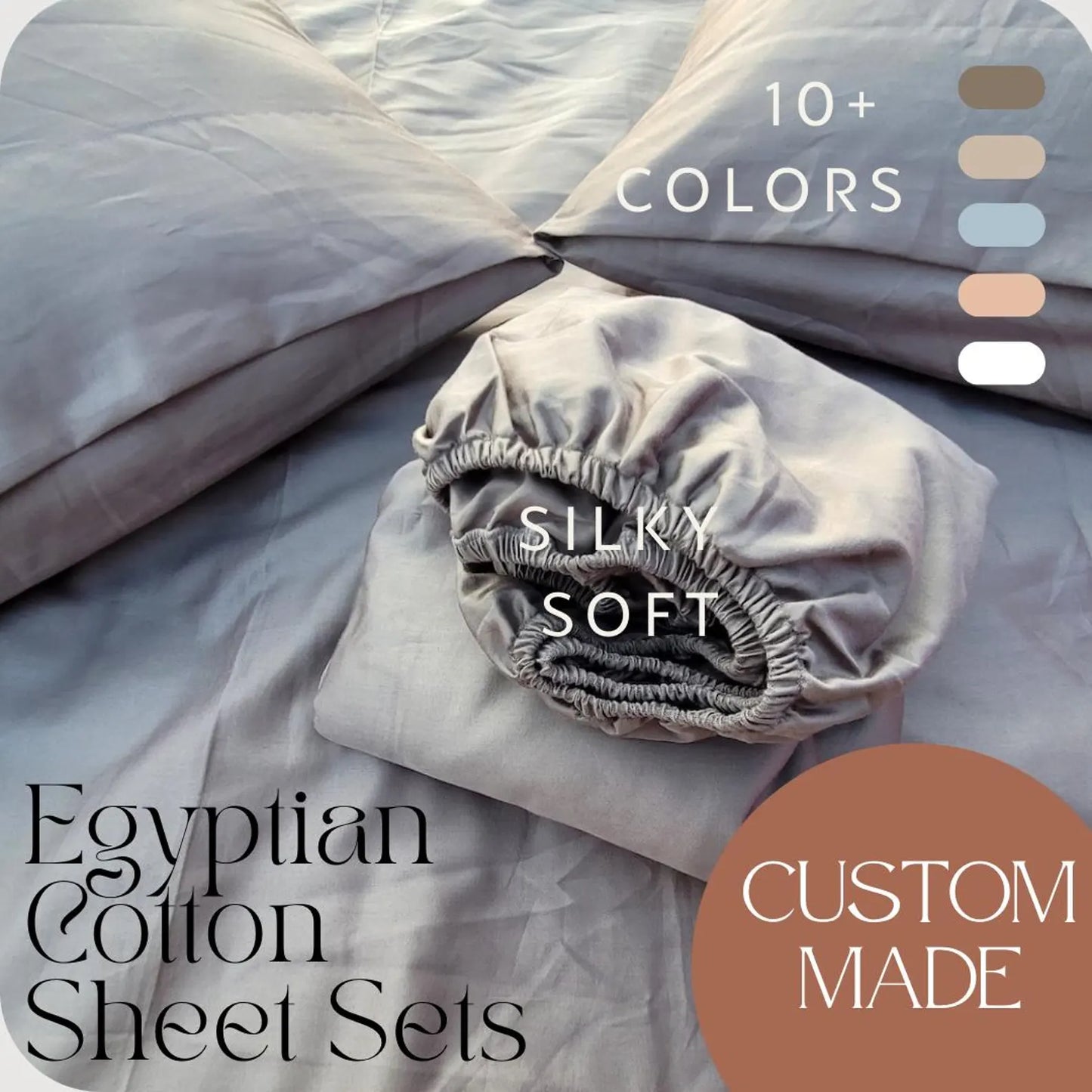 RV Bedding Luxe 400TC Egyptian Cotton Sateen Bundle