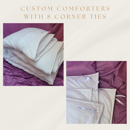 Dark Grey Bed Linen Set 400TC Cotton Sateen