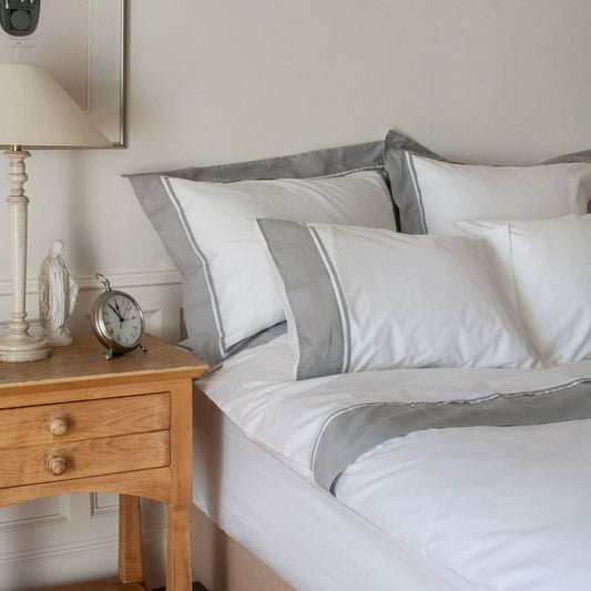 White & Grey Bold Luxe Cotton Sateen Bundle
