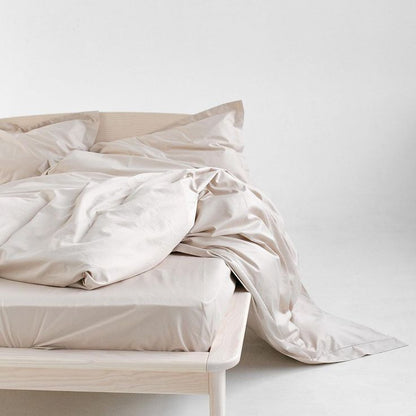 Essential Sand Fitted Sheet Luxe Cotton Sateen Bundle