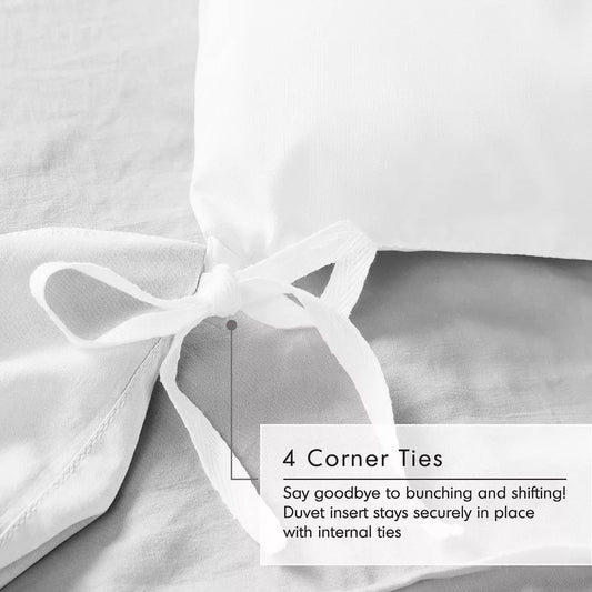 White Pintuck Luxe Cotton Sateen Bundle