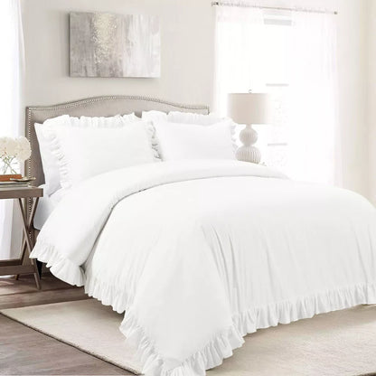 White Ruffle Luxe Cotton Sateen Bundle