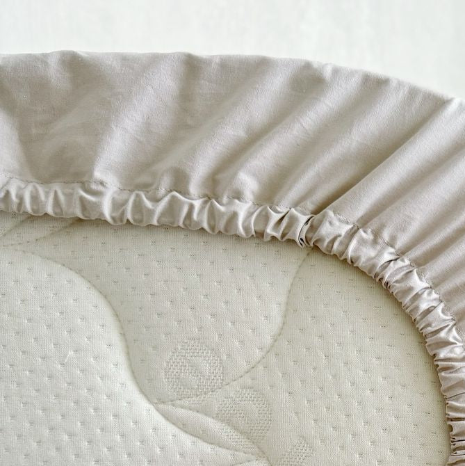 Essential Sand Fitted Sheet Luxe Cotton Sateen Bundle