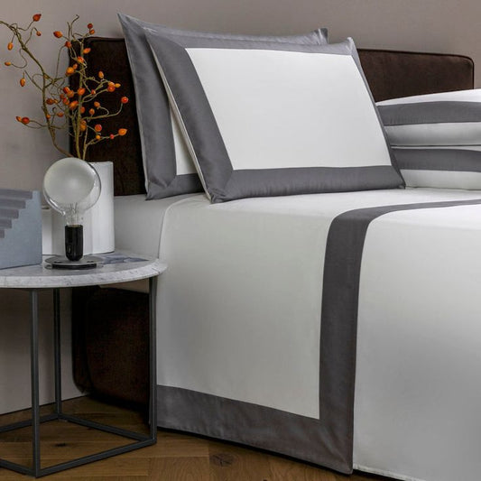 Dark Grey & White Bold Luxe Cotton Sateen Bundle