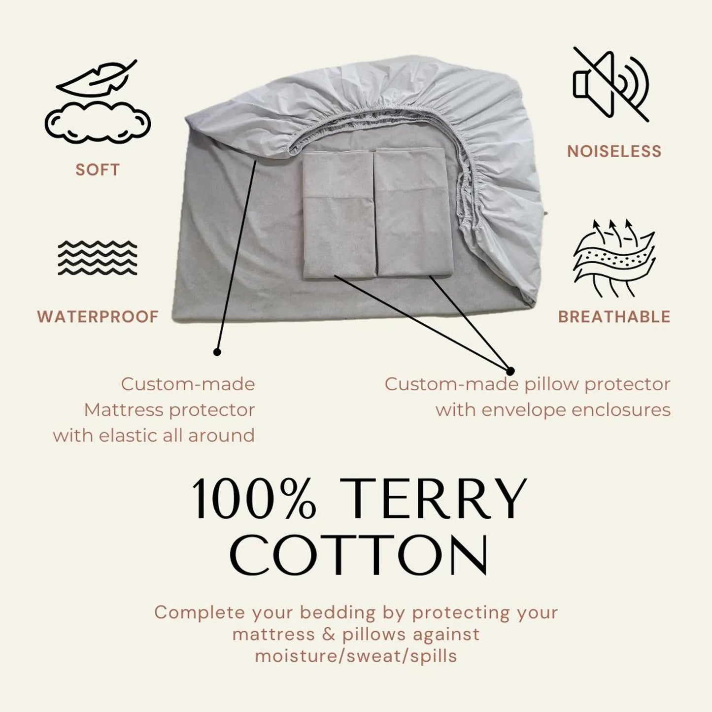 Bespoke RV Bed Linens 400TC Cotton Sateen